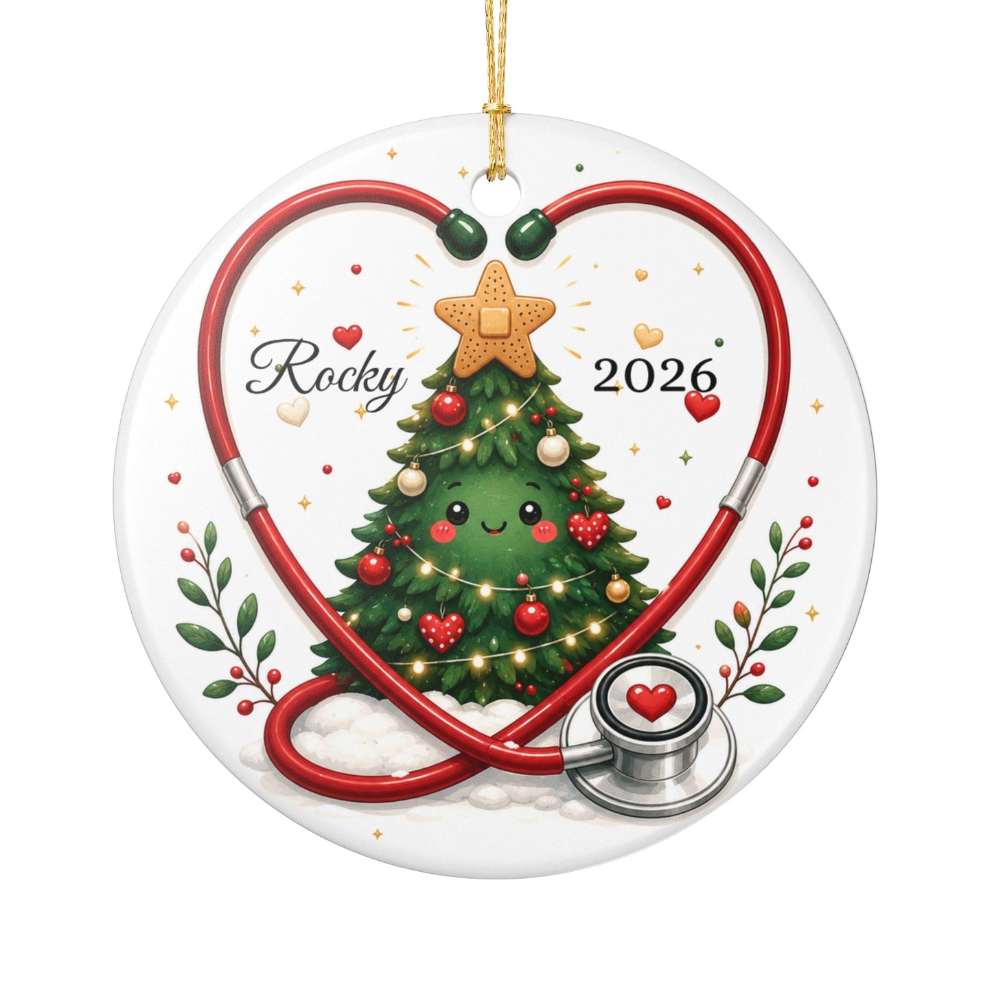 Christmas Tree Stethoscope Ornament