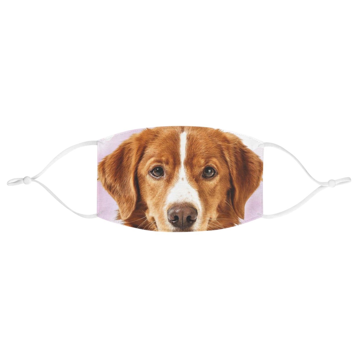 Brown Dog Face Mask | Realistic Dog Portrait, Pet Lover Mask