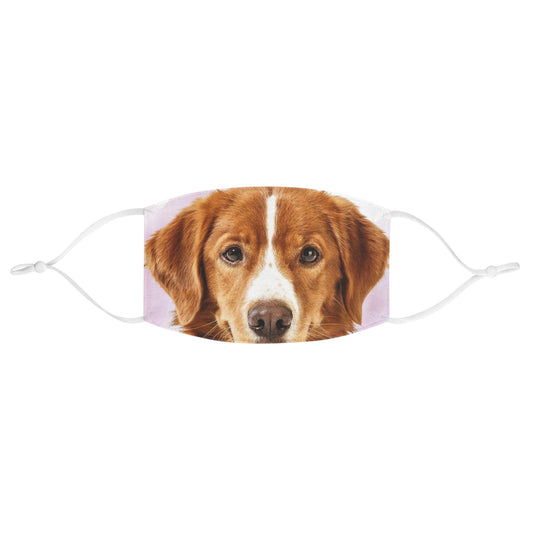 Brown Dog Face Mask | Realistic Dog Portrait, Pet Lover Mask