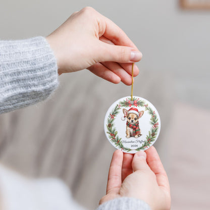 Chihuahua Ornament Personalized with Name, Chihuahua Christmas Ornament, Small Dog Mom Gift, Chi Lover Keepsake 2026