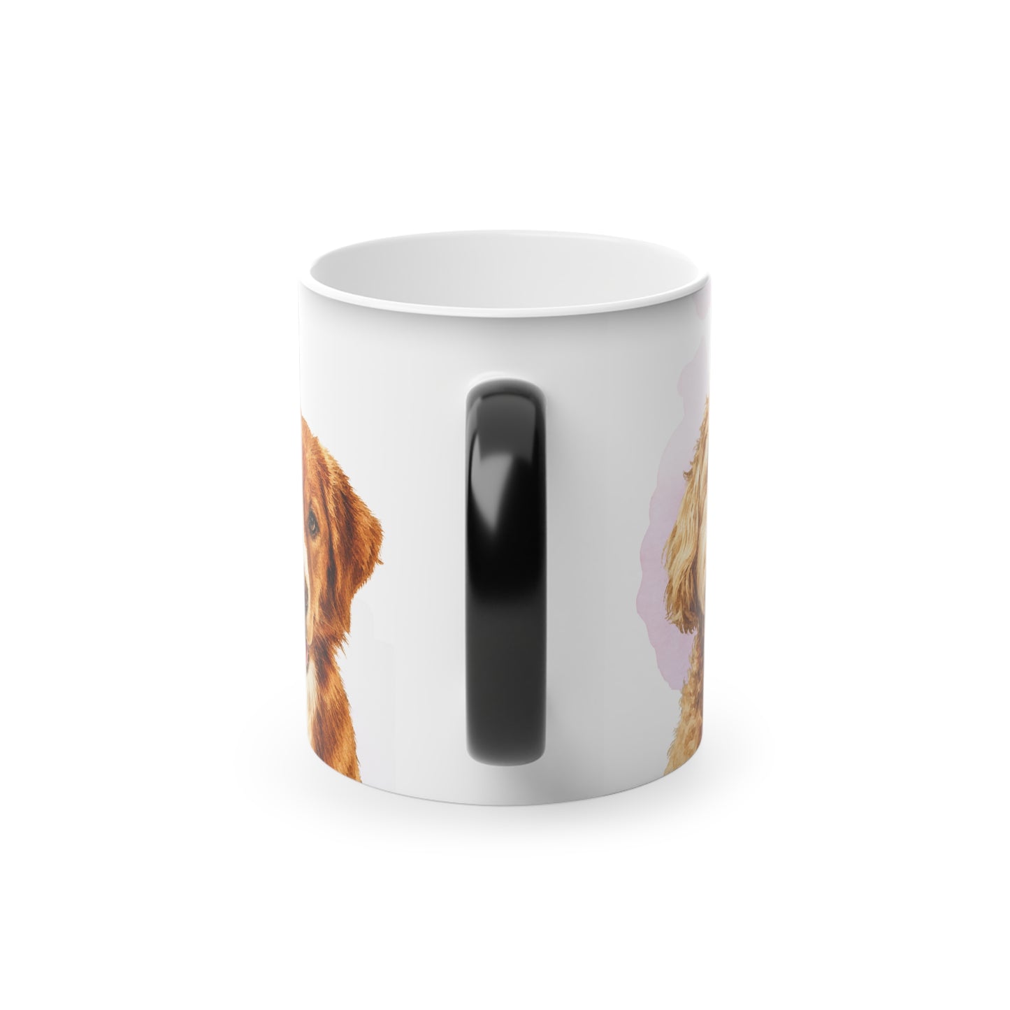 Custom Pet Name Dog Portrait Mug | Personalized Photo Coffee Cup