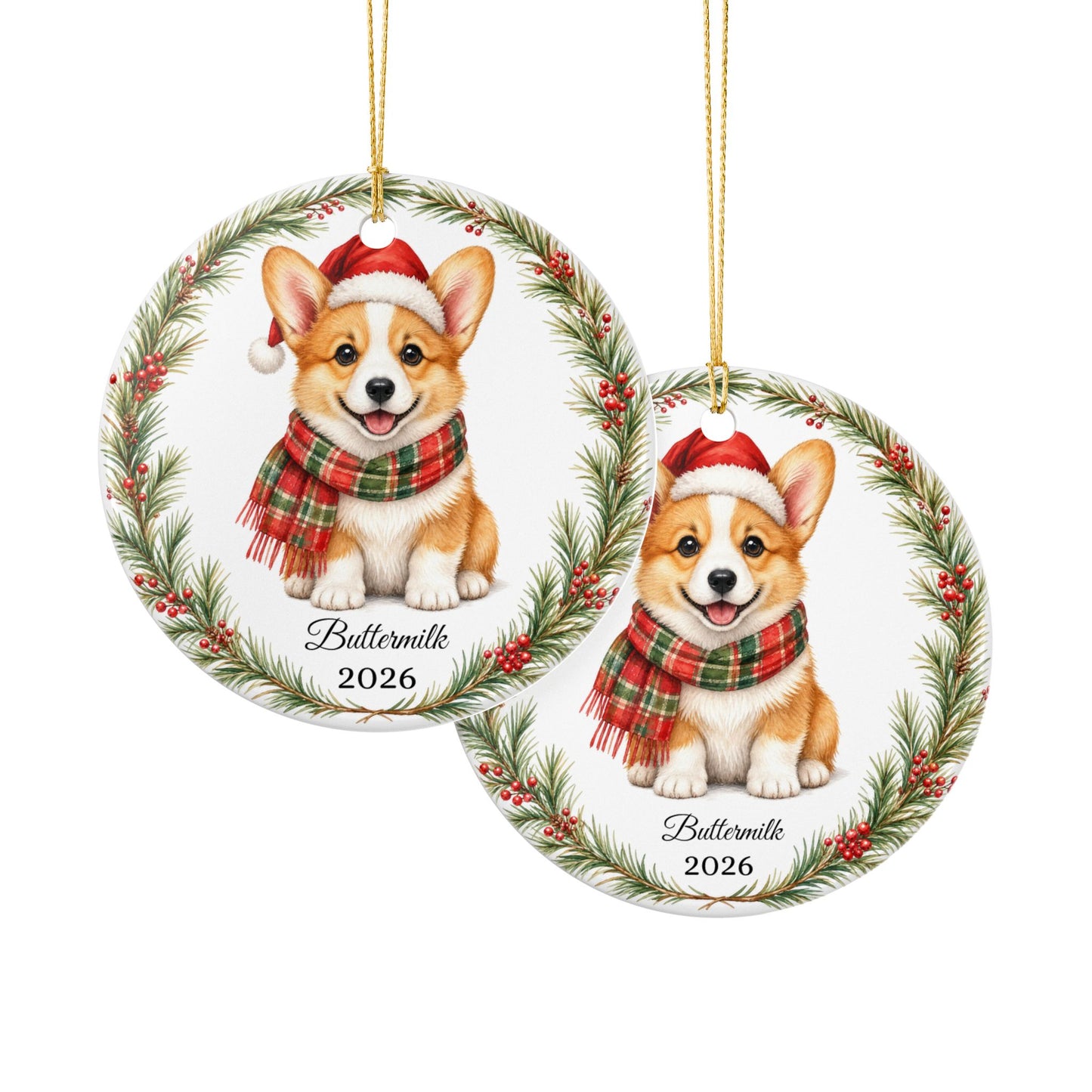 Corgi Ornament Personalized with Name, Corgi Christmas Ornament, Corgi Mom Dad Gift, Welsh Corgi Lover Keepsake 2026