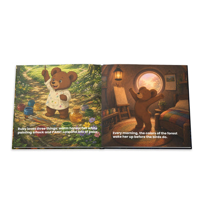 Bear Painting Story Hardcover Photo Book | Personalized Kids Storybook