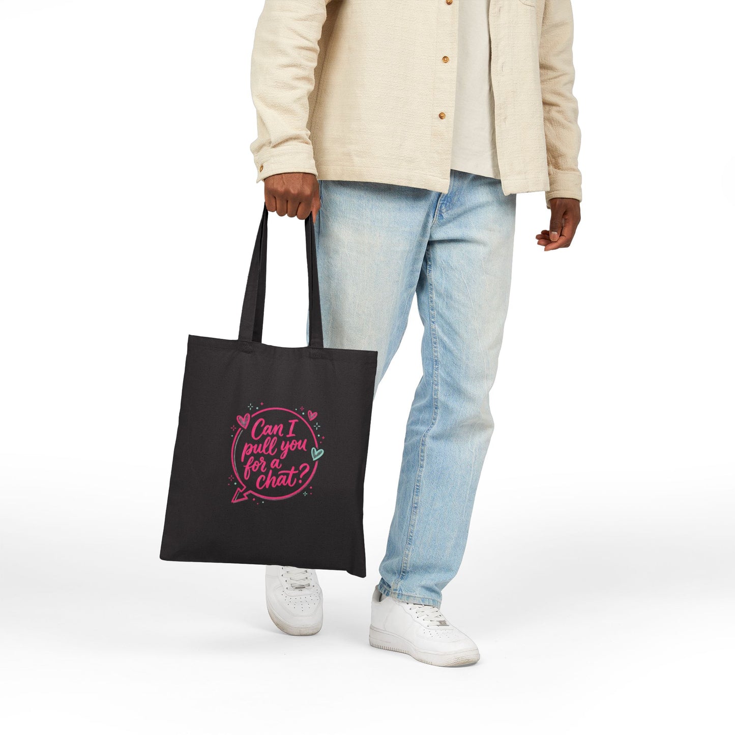 Can I Pull You for a Chat? Tote | Reality Dating-Show Quote, Flirty Meme Tote