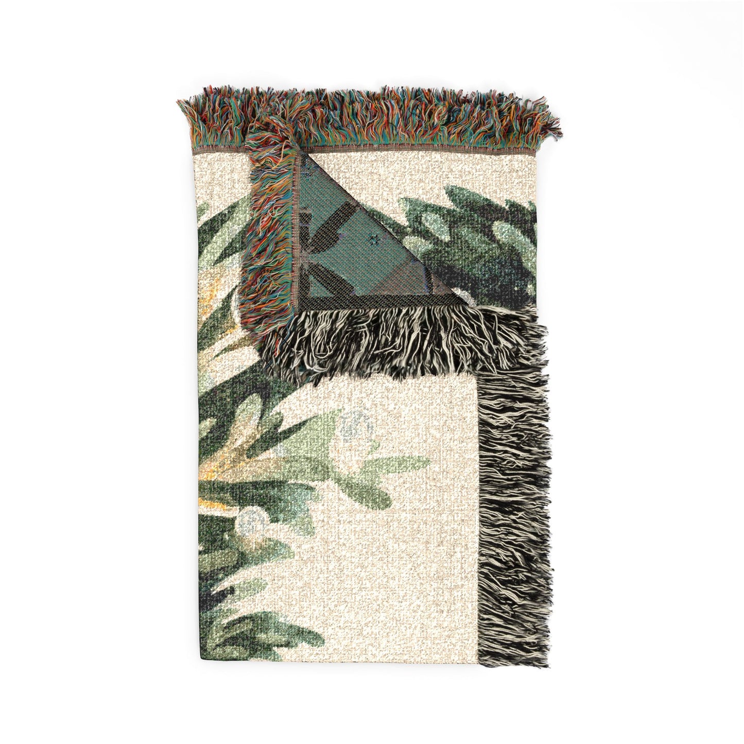 Christmas Tree Woven Blanket | Santa Ornament Holiday Throw