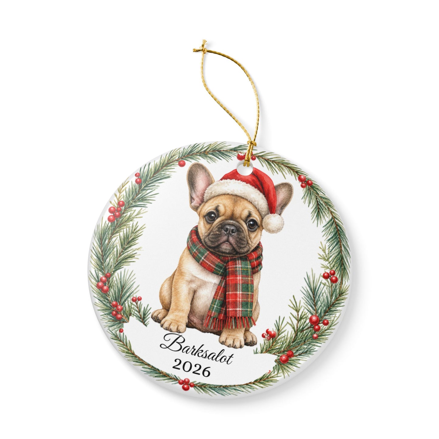 French Bulldog Ornament Personalized with Name, Frenchie Christmas Ornament, Dog Mom Dad Gift, Frenchie Lover Keepsake 2026