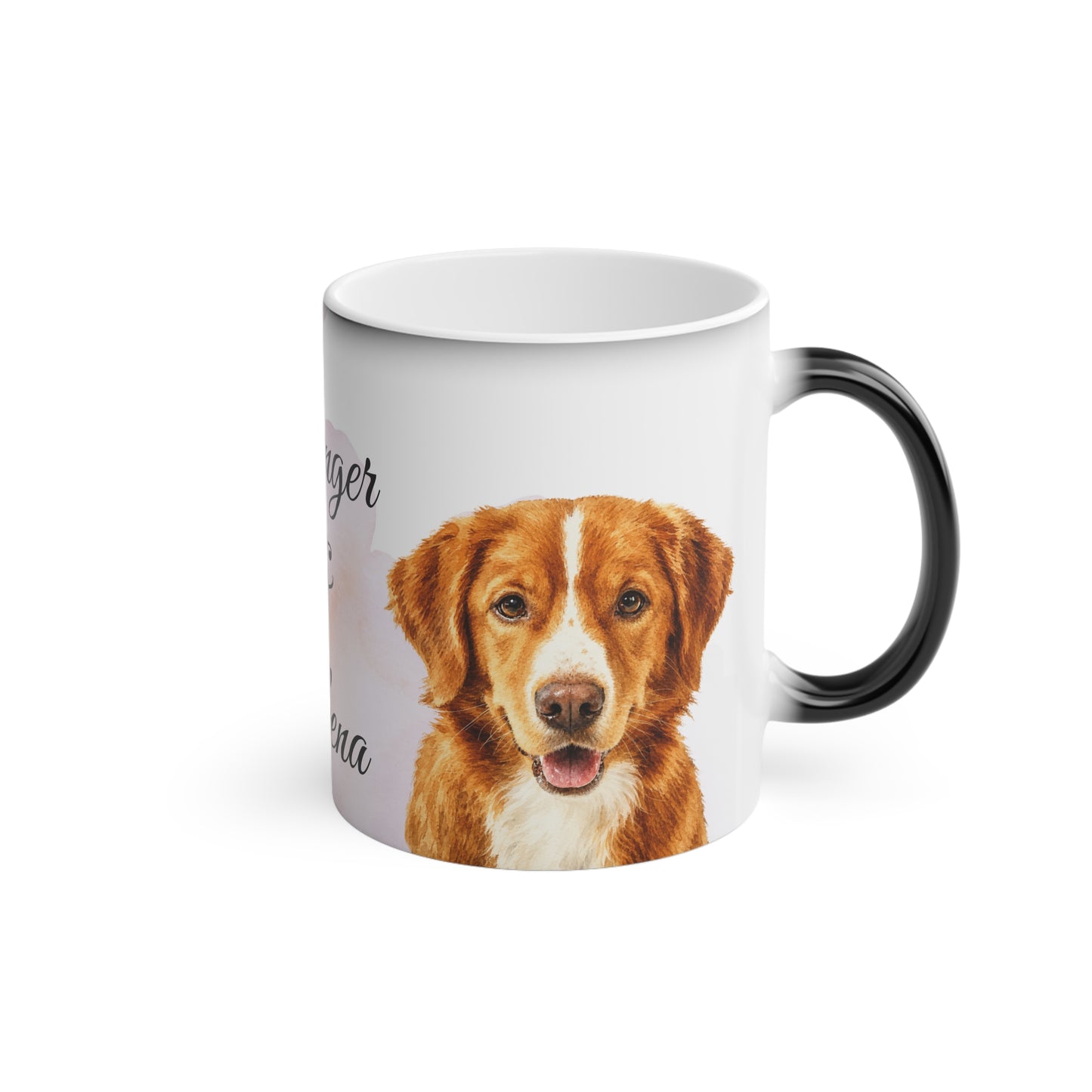 Custom Pet Name Dog Portrait Mug | Personalized Photo Coffee Cup