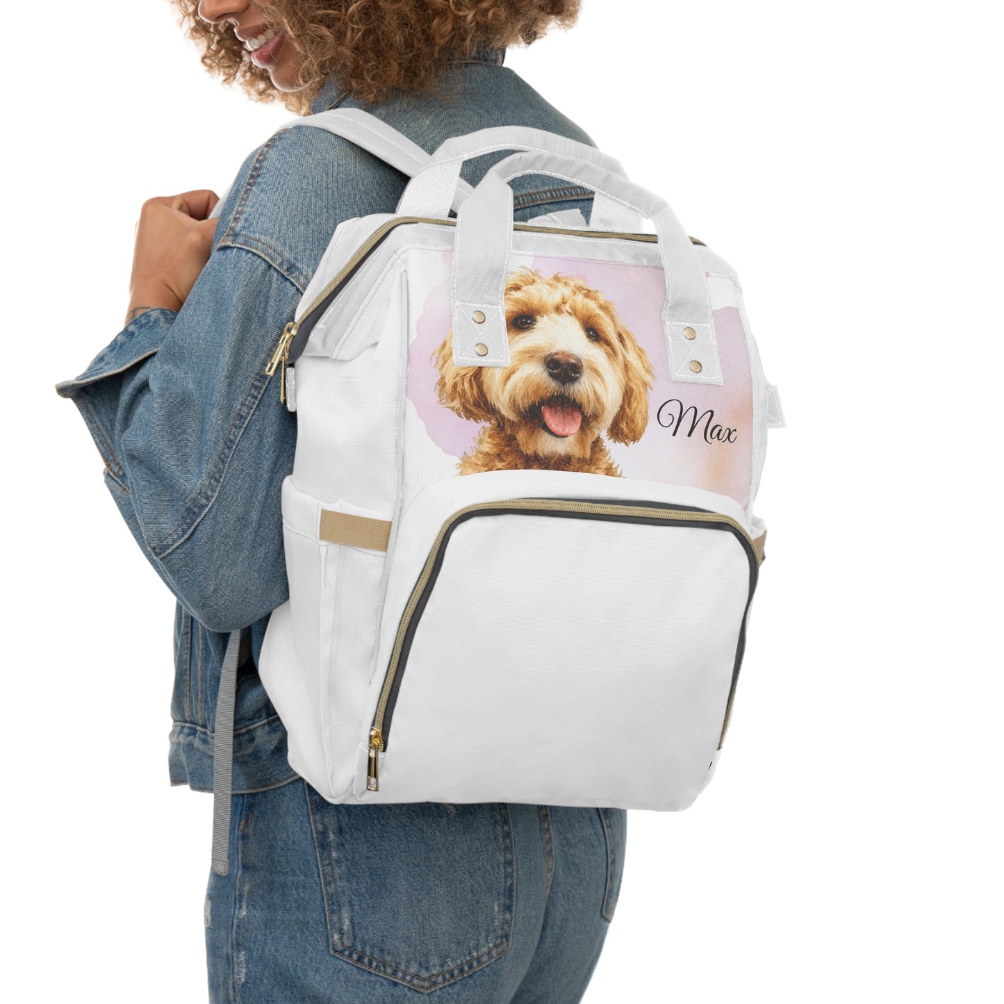 Personalized Puppy Photo Backpack | Diaper Backpack