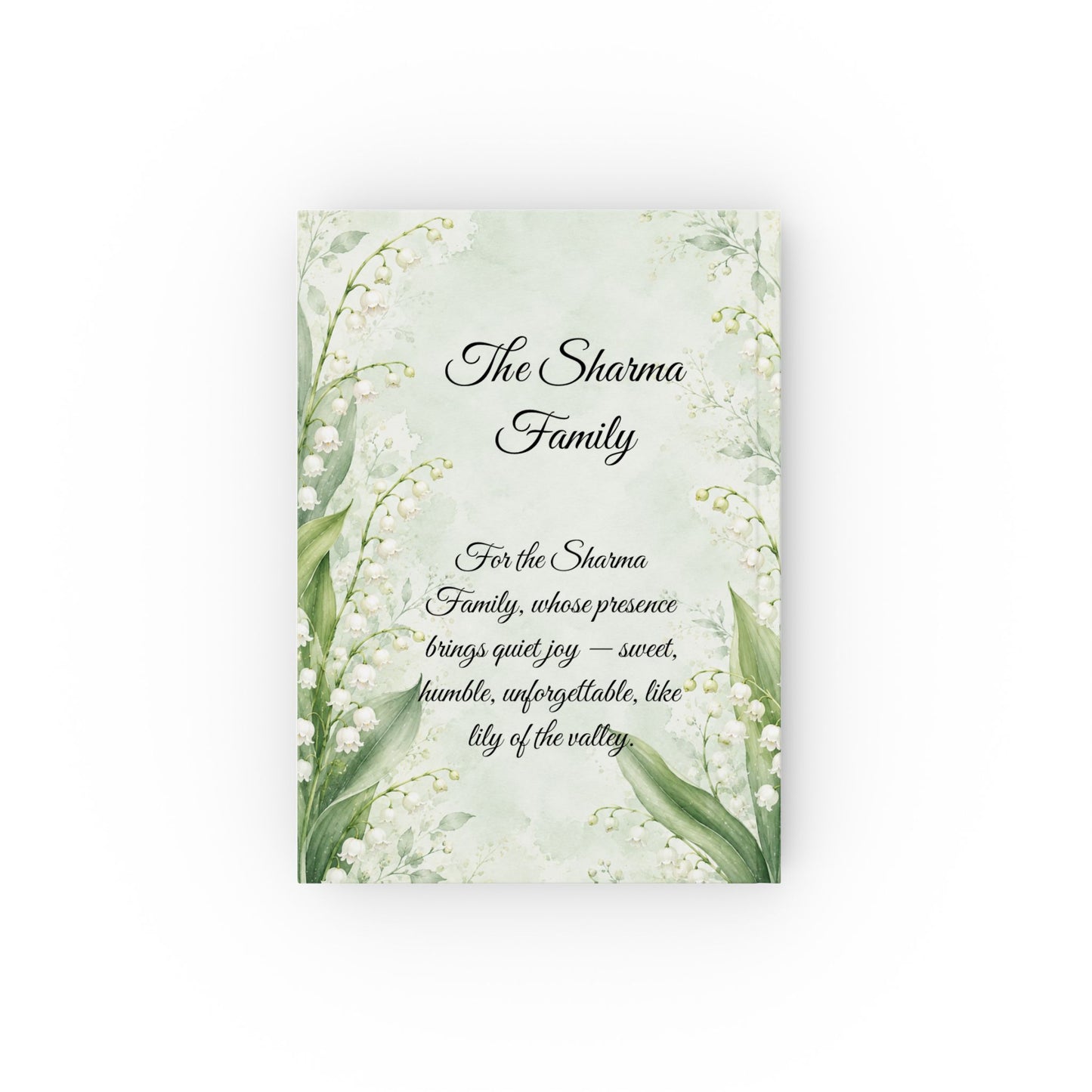 Lily of the Valley Birth Month Flower Journal Custom Name, May Birthday Mothers Day Gift for Mom, Personalized Bridesmaid Diary