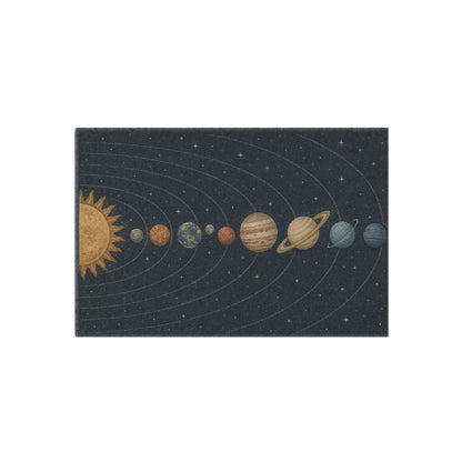 Solar System Planets Outdoor Rug | Celestial Orbit Patio Mat