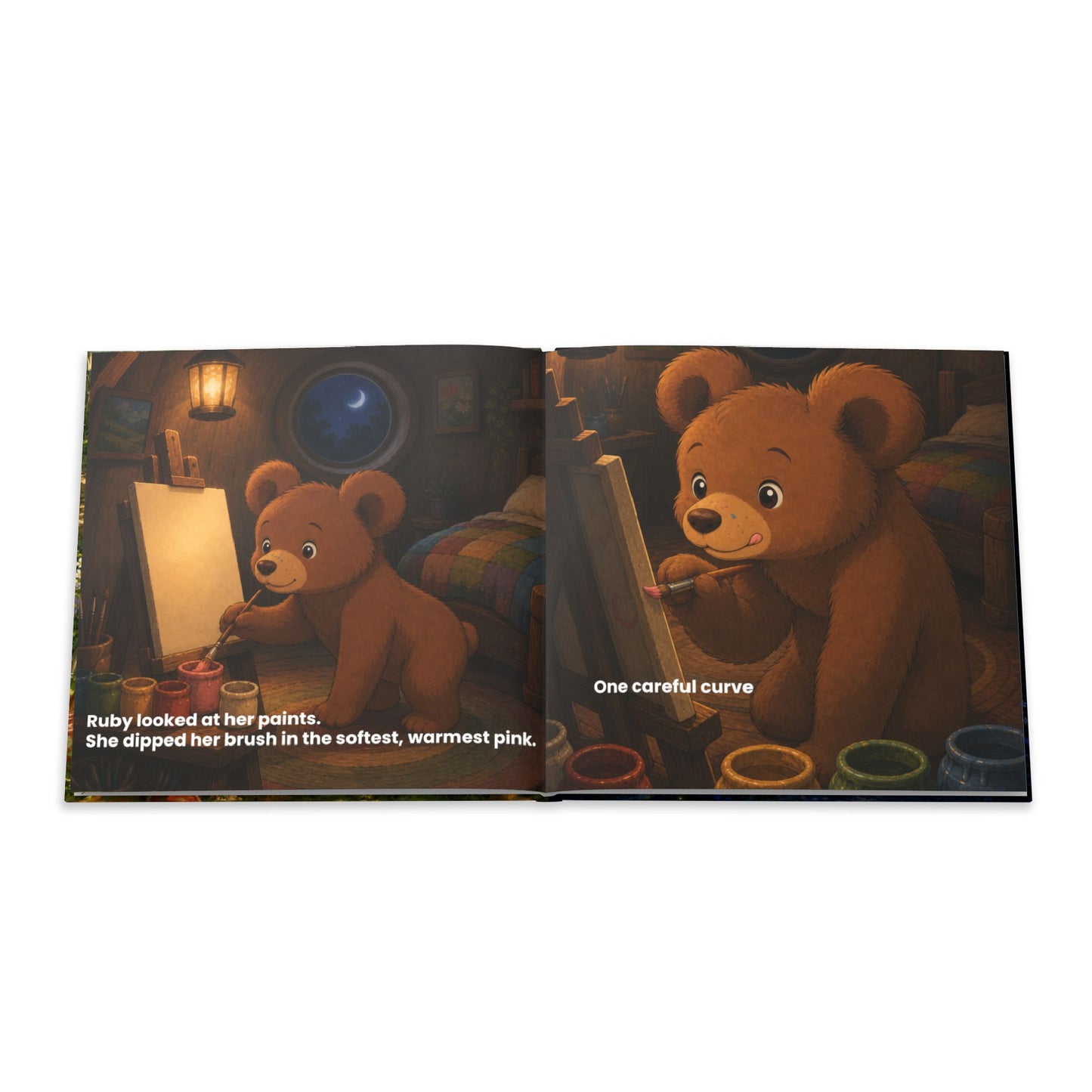 Bear Painting Story Hardcover Photo Book | Personalized Kids Storybook
