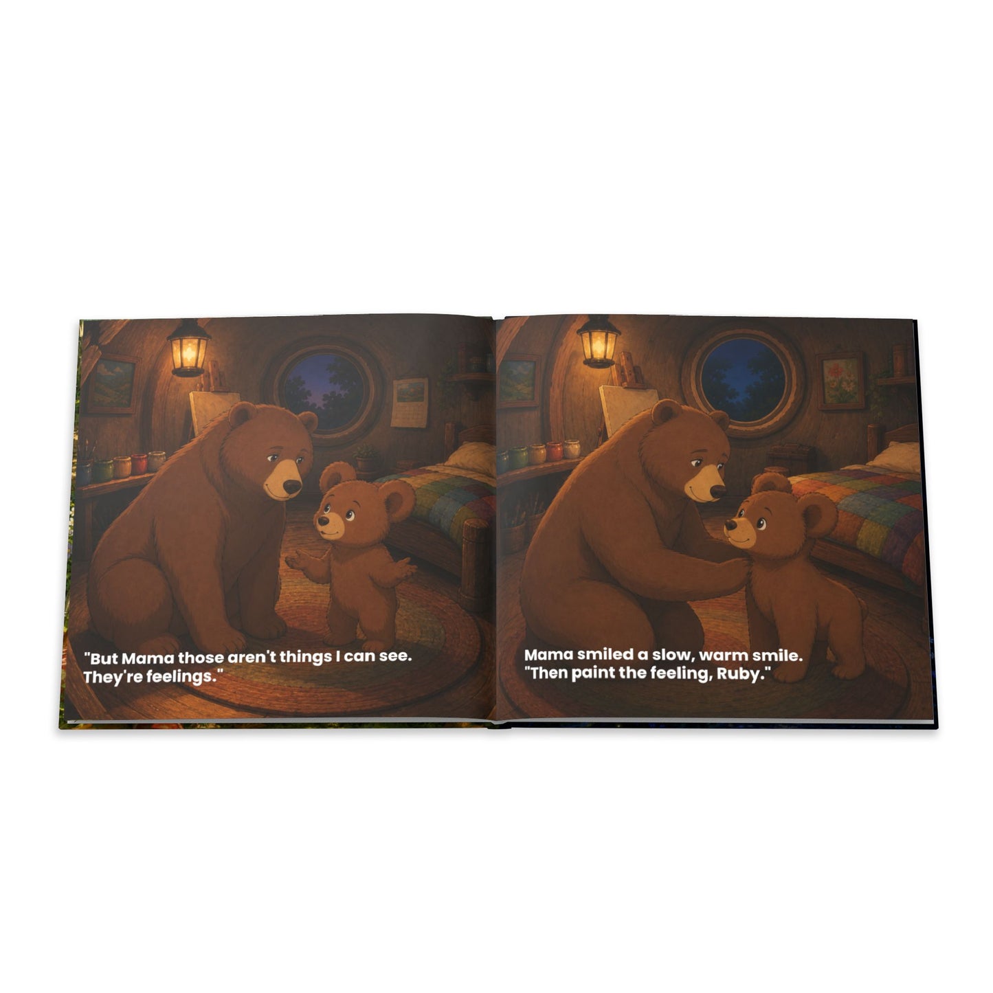 Bear Painting Story Hardcover Photo Book | Personalized Kids Storybook