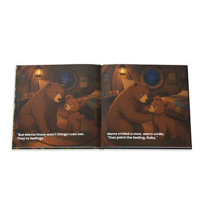 Bear Painting Story Hardcover Photo Book | Personalized Kids Storybook