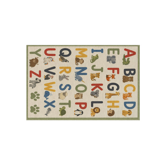 Alphabet Animal Letters Outdoor Rug | Kids ABC Play Mat