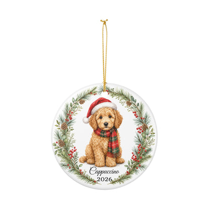 Goldendoodle Ornament Personalized with Name, Doodle Christmas Ornament, Doodle Mom Gift, Goldendoodle Lover Keepsake 2026