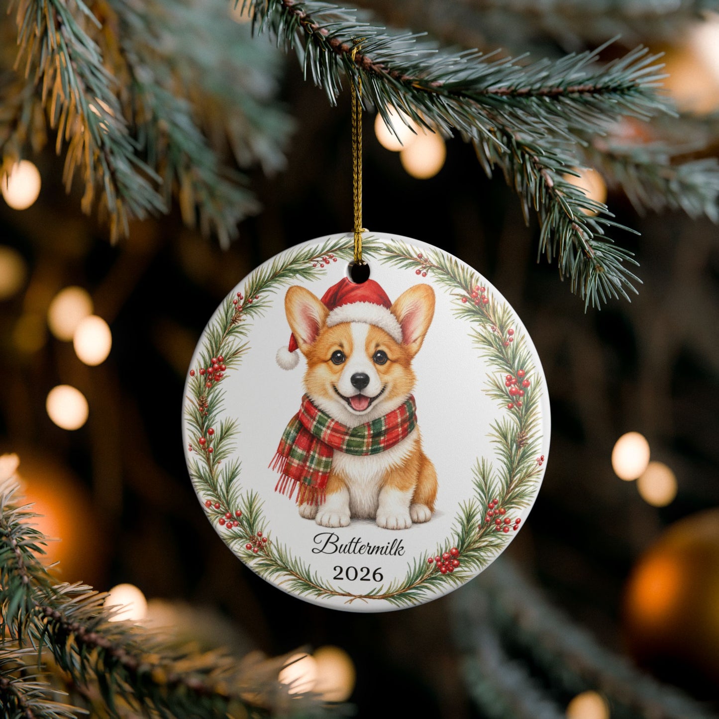 Corgi Ornament Personalized with Name, Corgi Christmas Ornament, Corgi Mom Dad Gift, Welsh Corgi Lover Keepsake 2026