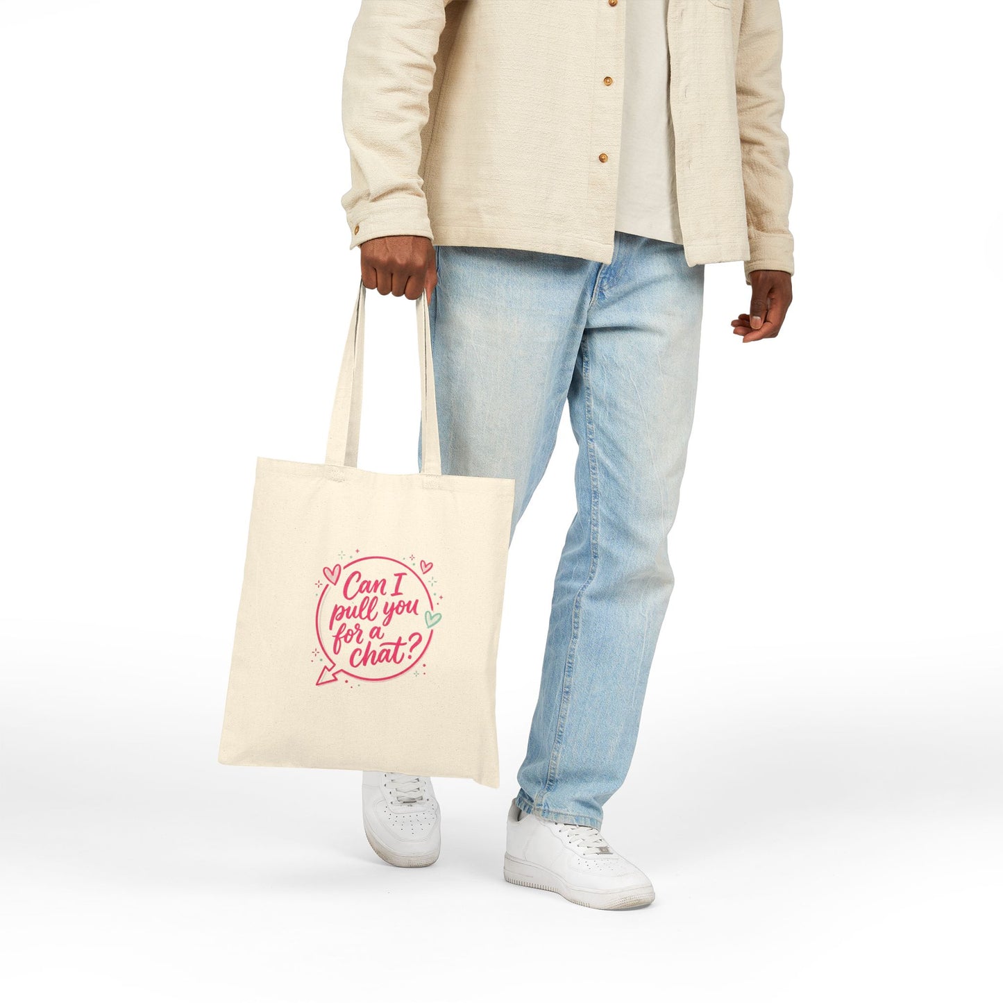 Can I Pull You for a Chat? Tote | Reality Dating-Show Quote, Flirty Meme Tote