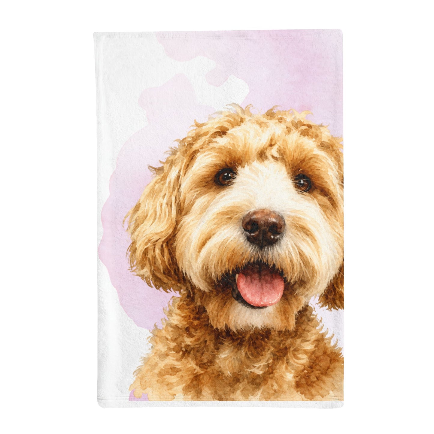 Personalized Max Dog Portrait Minky Sleeping Bag | Custom Pet Name