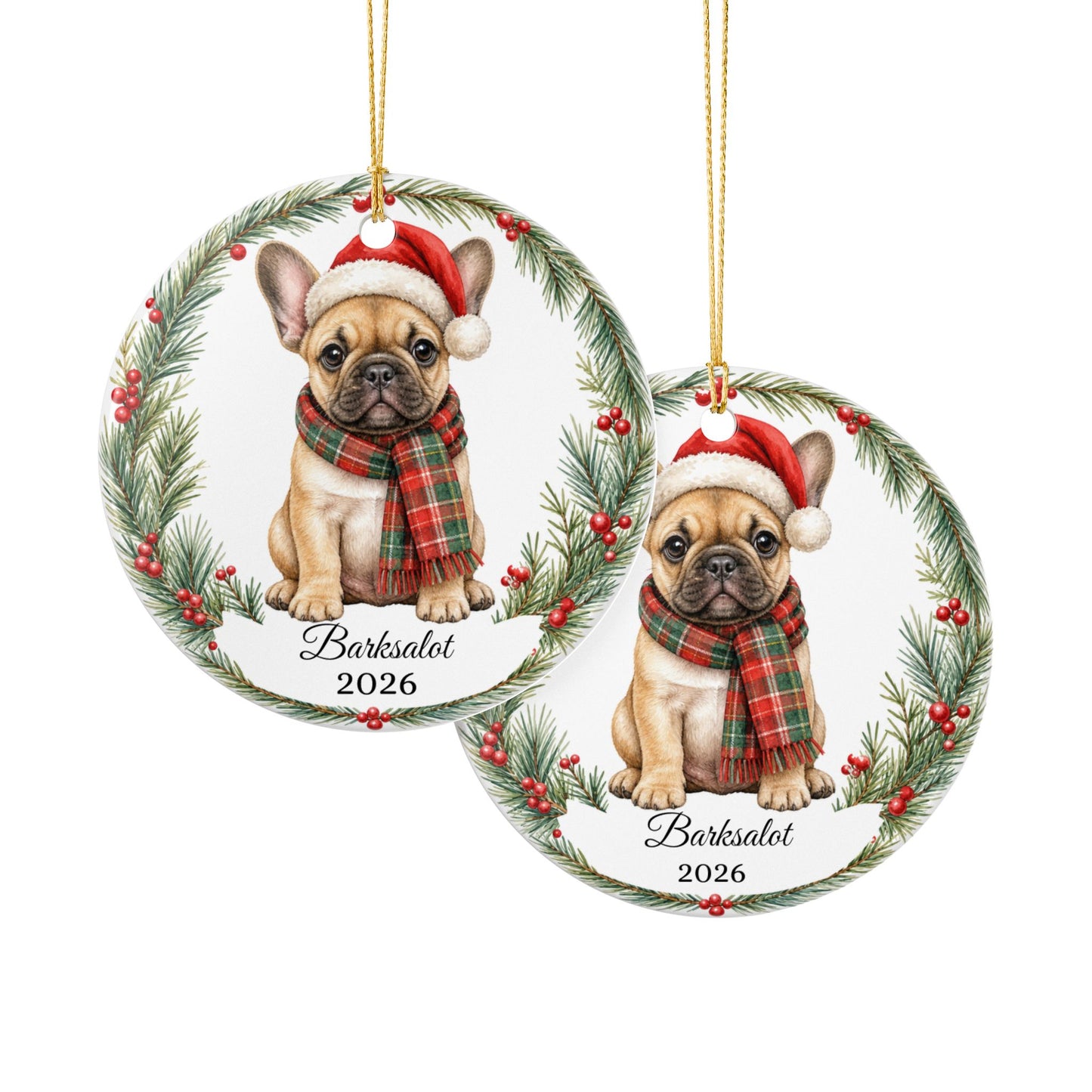 French Bulldog Ornament Personalized with Name, Frenchie Christmas Ornament, Dog Mom Dad Gift, Frenchie Lover Keepsake 2026