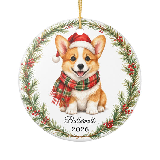 Corgi Ornament Personalized with Name, Corgi Christmas Ornament, Corgi Mom Dad Gift, Welsh Corgi Lover Keepsake 2026
