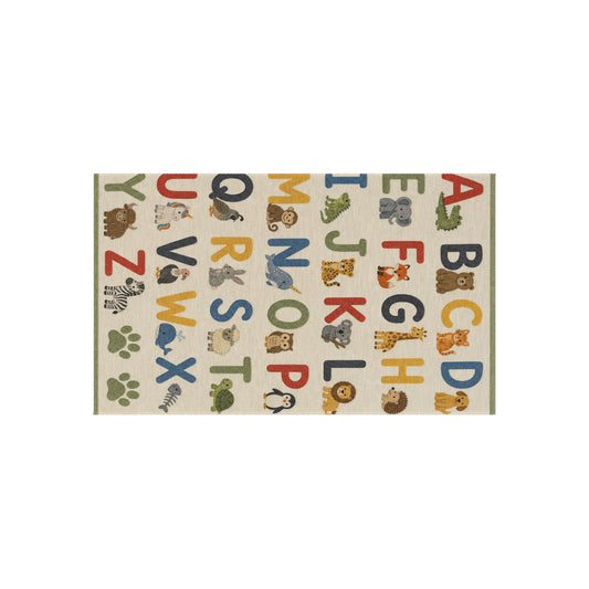 Alphabet Animal Letters Outdoor Rug | Kids ABC Play Mat