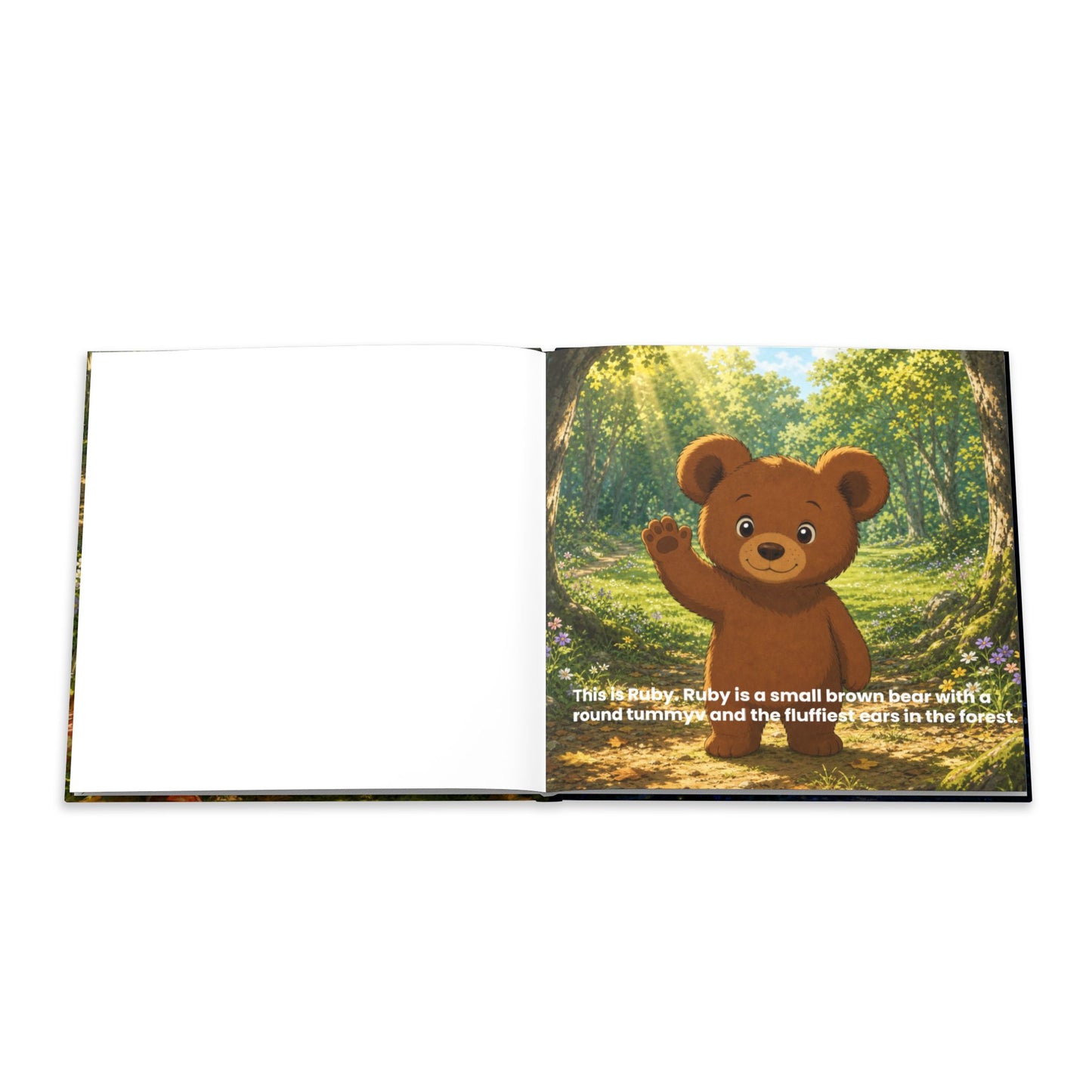 Bear Painting Story Hardcover Photo Book | Personalized Kids Storybook