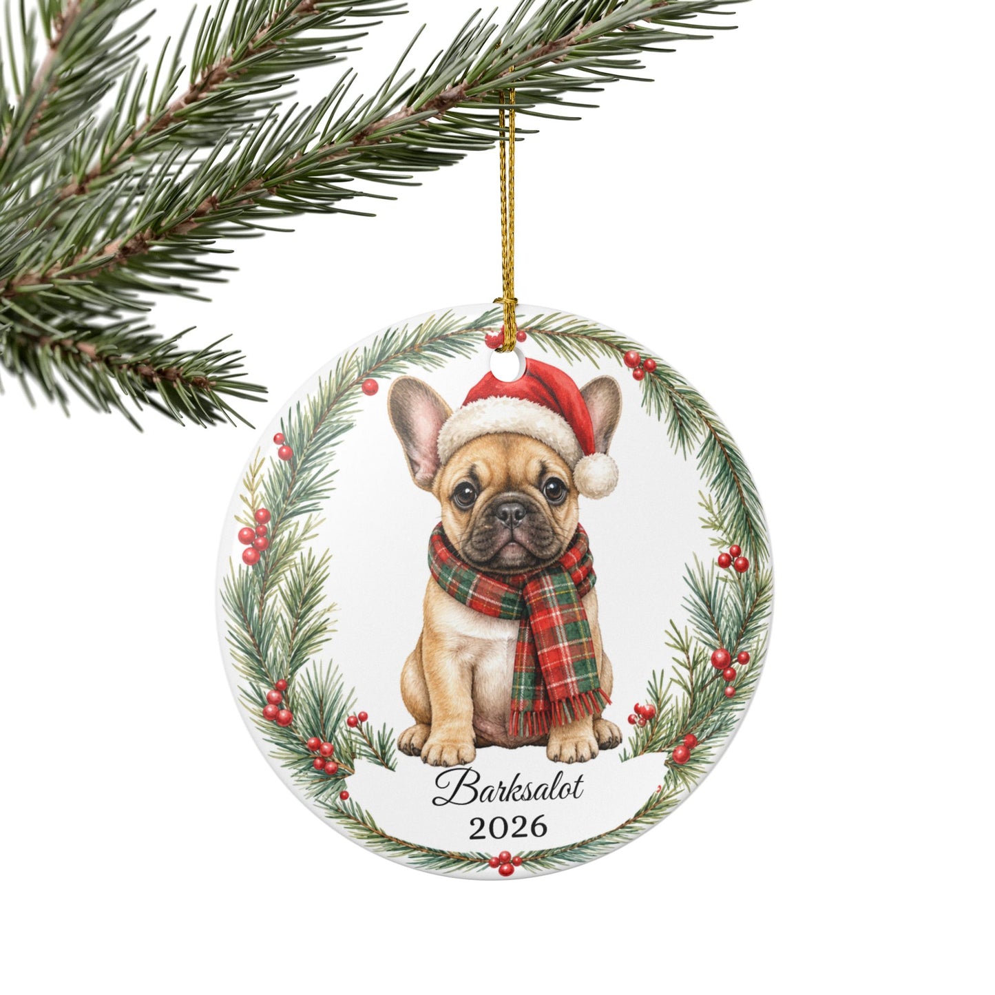 French Bulldog Ornament Personalized with Name, Frenchie Christmas Ornament, Dog Mom Dad Gift, Frenchie Lover Keepsake 2026