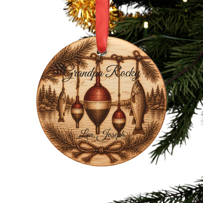 Fishing Bobbers and Fish Ornament | Acrylic Ornament