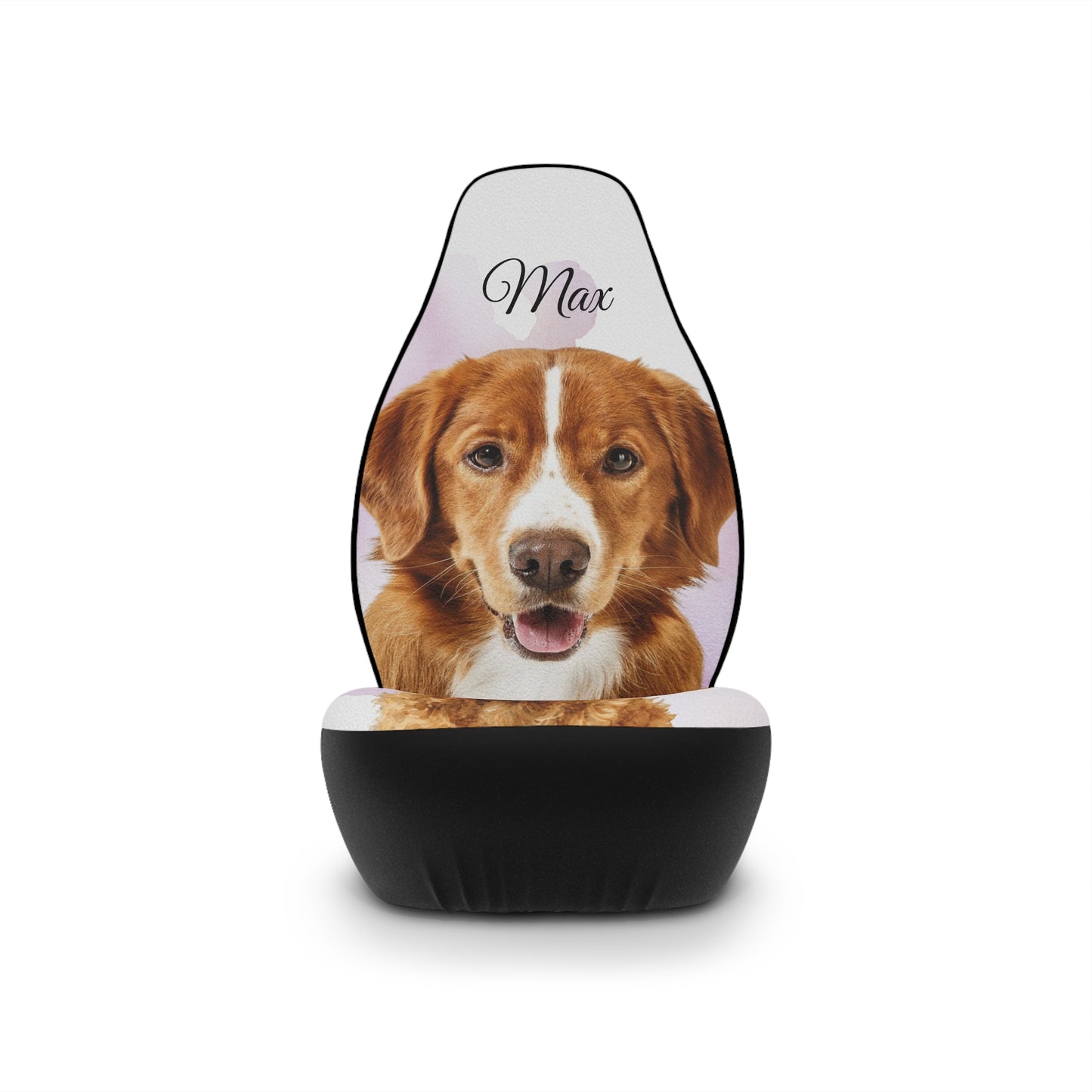 Personalized Pet Portrait Car Seat Covers | Custom Dog Face Seat Cover