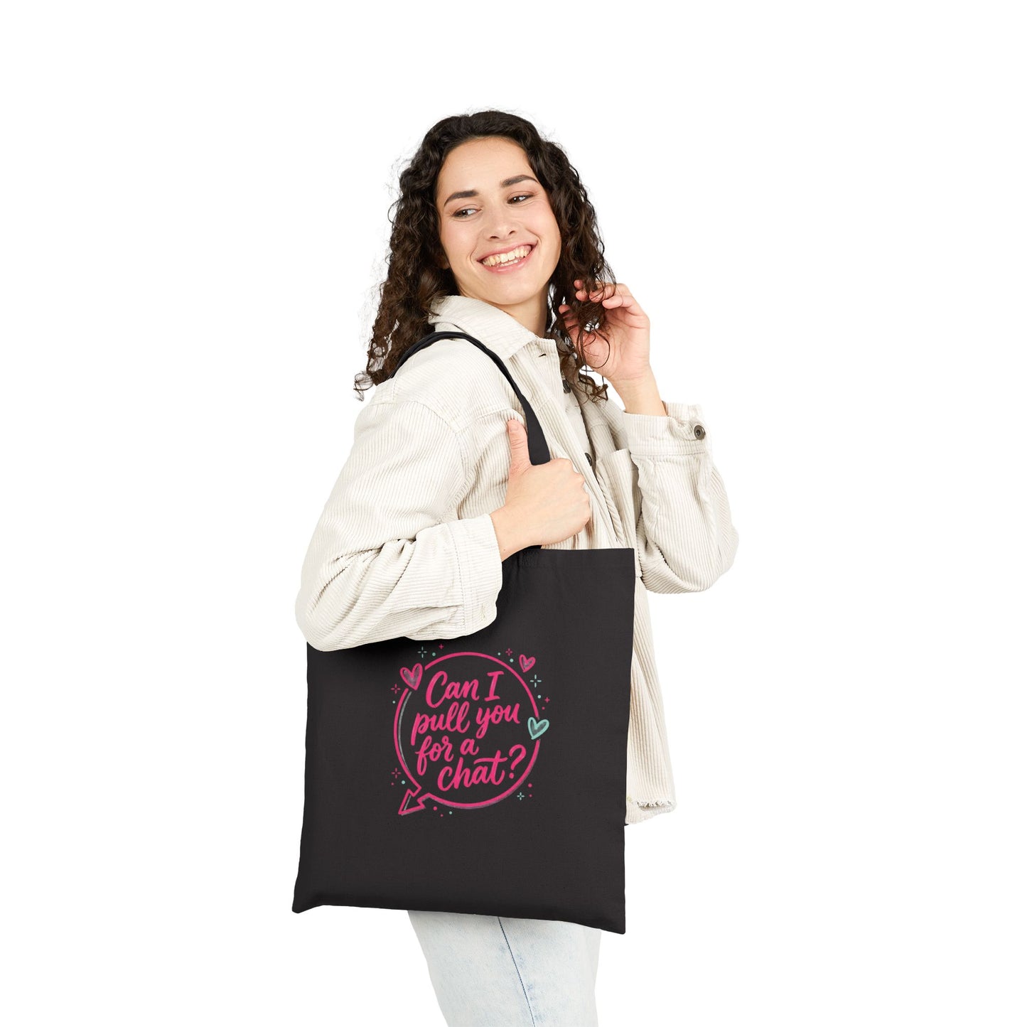 Can I Pull You for a Chat? Tote | Reality Dating-Show Quote, Flirty Meme Tote