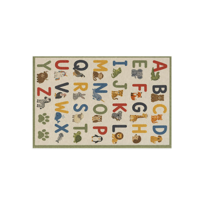 Alphabet Animal Letters Outdoor Rug | Kids ABC Play Mat