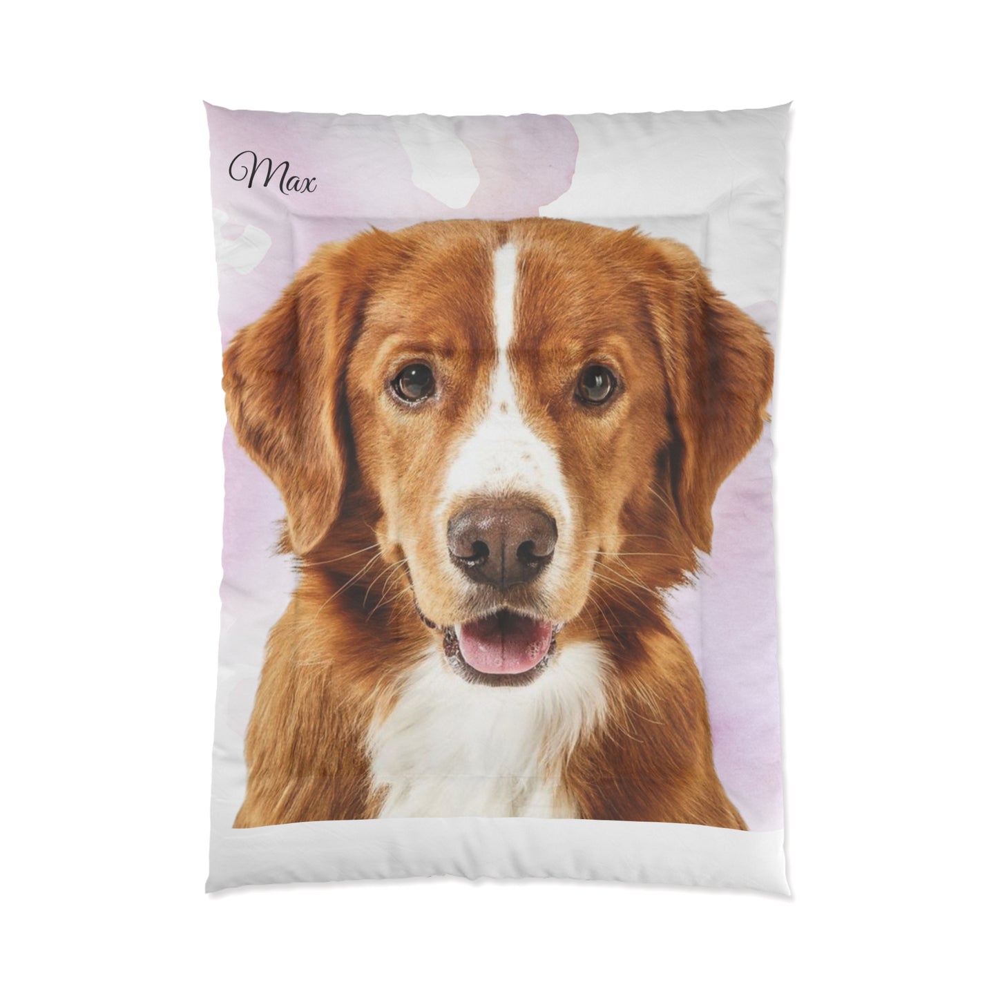Personalized Dog Photo Comforter | Custom Pet Face Bedding