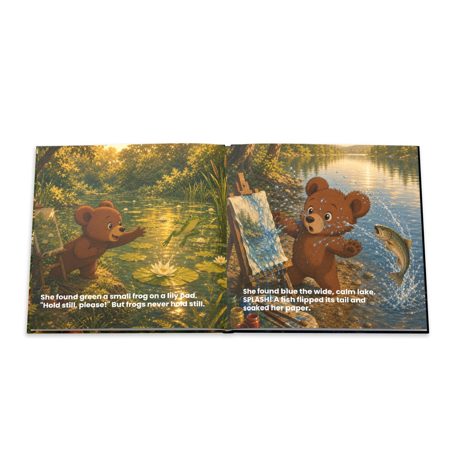 Bear Painting Story Hardcover Photo Book | Personalized Kids Storybook