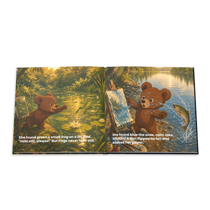 Bear Painting Story Hardcover Photo Book | Personalized Kids Storybook