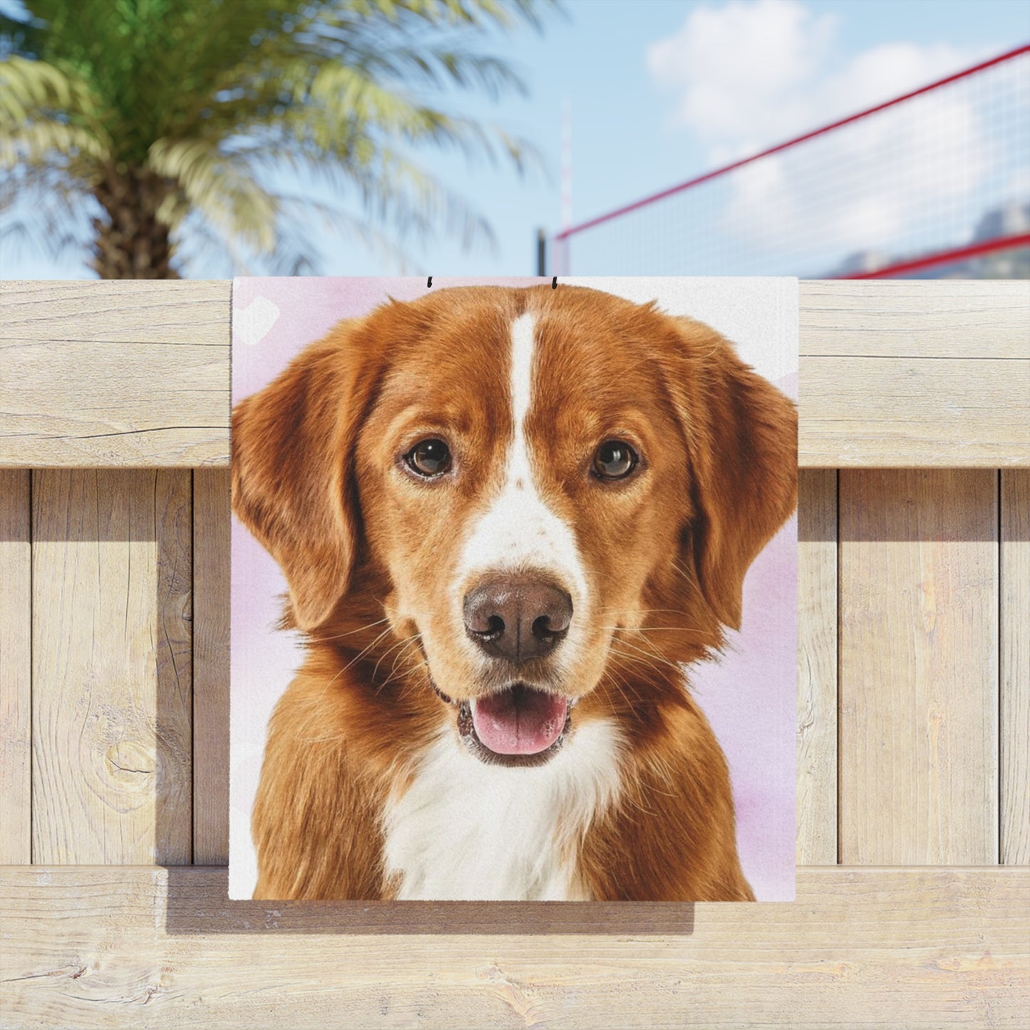 Personalized Dog Photo Memorial Beach Towel | Pet Memory Name