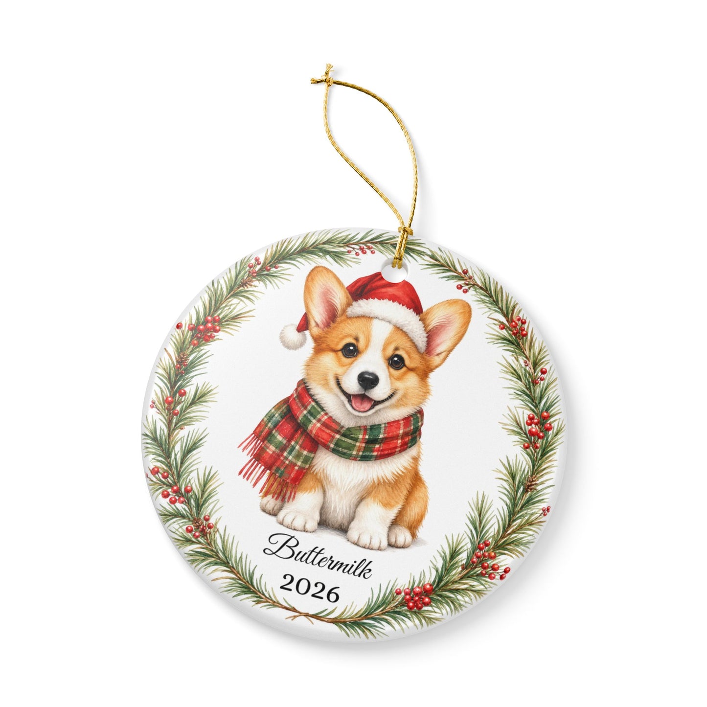 Corgi Ornament Personalized with Name, Corgi Christmas Ornament, Corgi Mom Dad Gift, Welsh Corgi Lover Keepsake 2026
