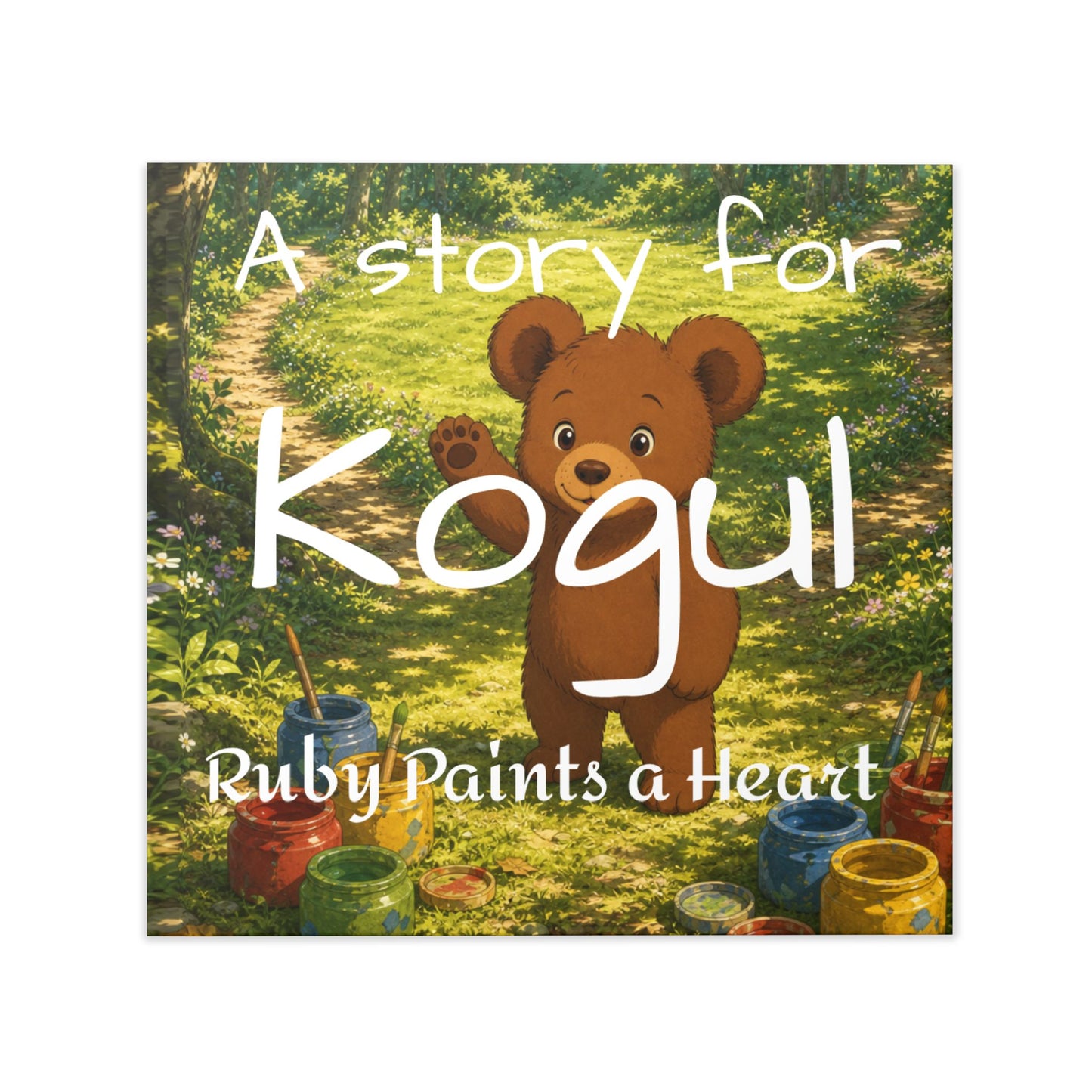 Bear Painting Story Hardcover Photo Book | Personalized Kids Storybook