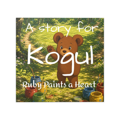 Bear Painting Story Hardcover Photo Book | Personalized Kids Storybook