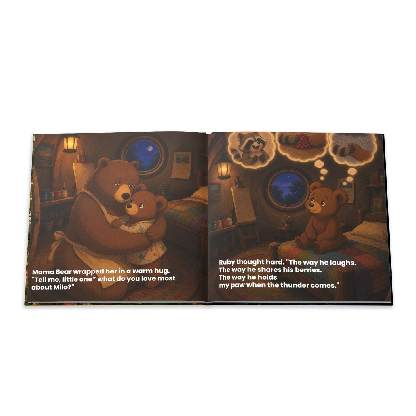 Bear Painting Story Hardcover Photo Book | Personalized Kids Storybook