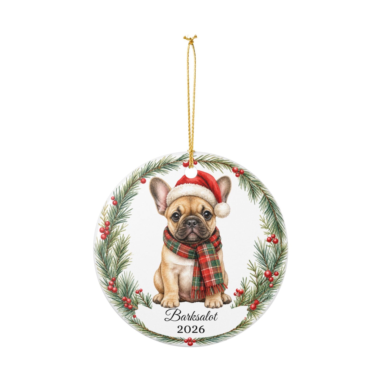 French Bulldog Ornament Personalized with Name, Frenchie Christmas Ornament, Dog Mom Dad Gift, Frenchie Lover Keepsake 2026