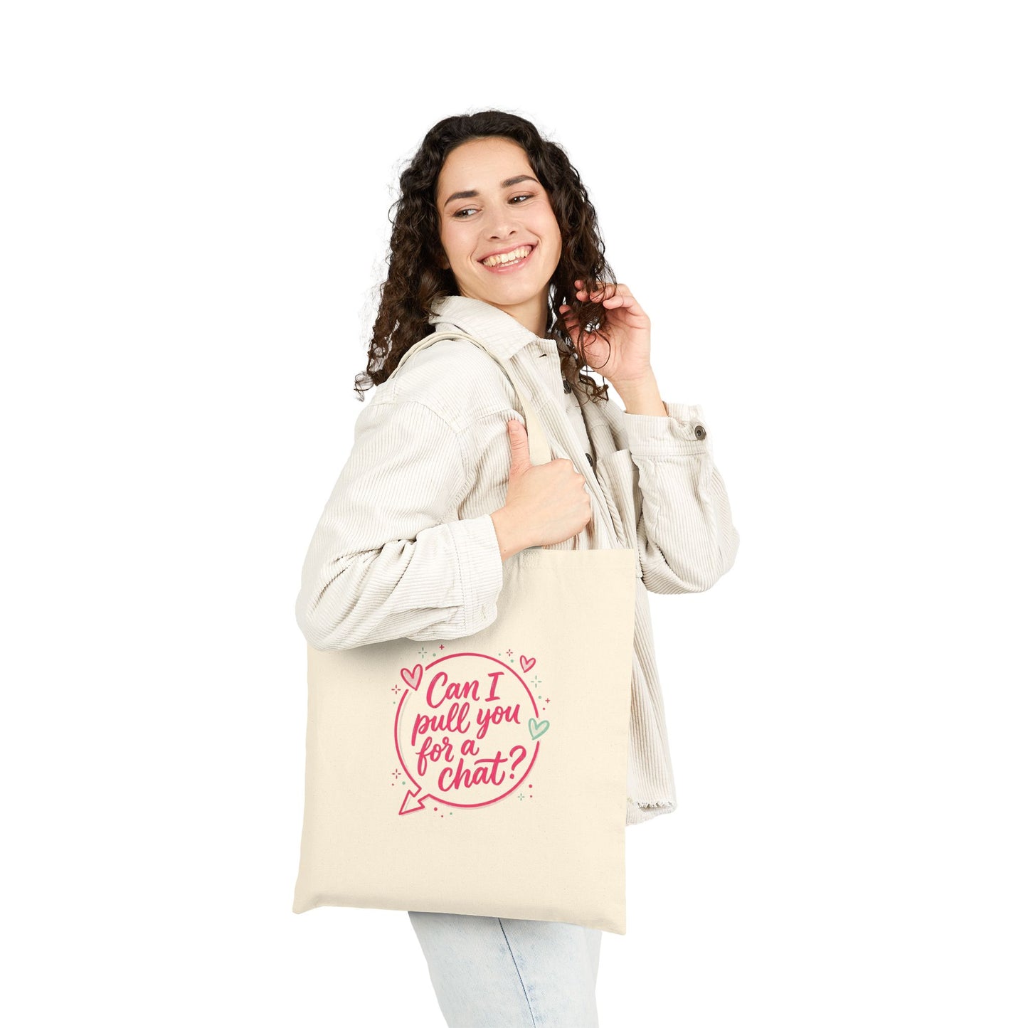 Can I Pull You for a Chat? Tote | Reality Dating-Show Quote, Flirty Meme Tote