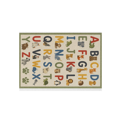 Alphabet Animal Letters Outdoor Rug | Kids ABC Play Mat