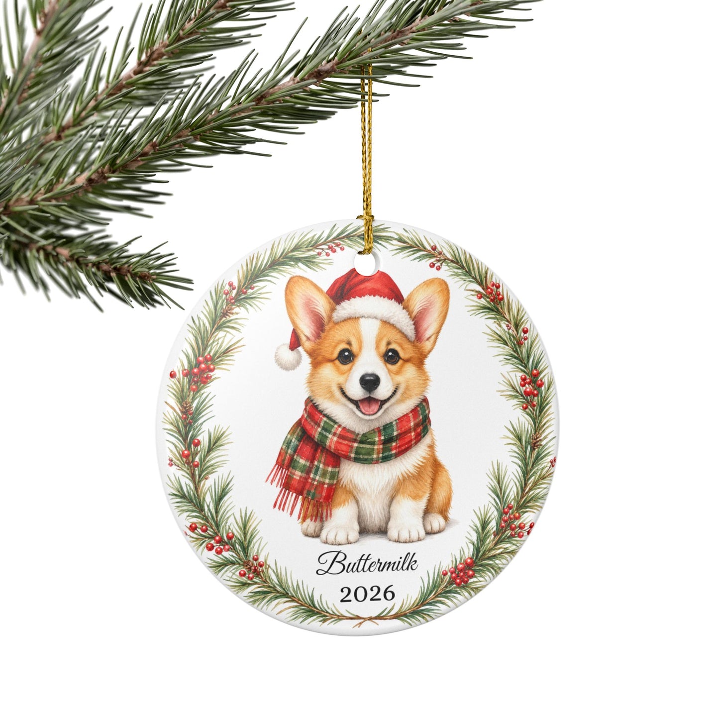 Corgi Ornament Personalized with Name, Corgi Christmas Ornament, Corgi Mom Dad Gift, Welsh Corgi Lover Keepsake 2026