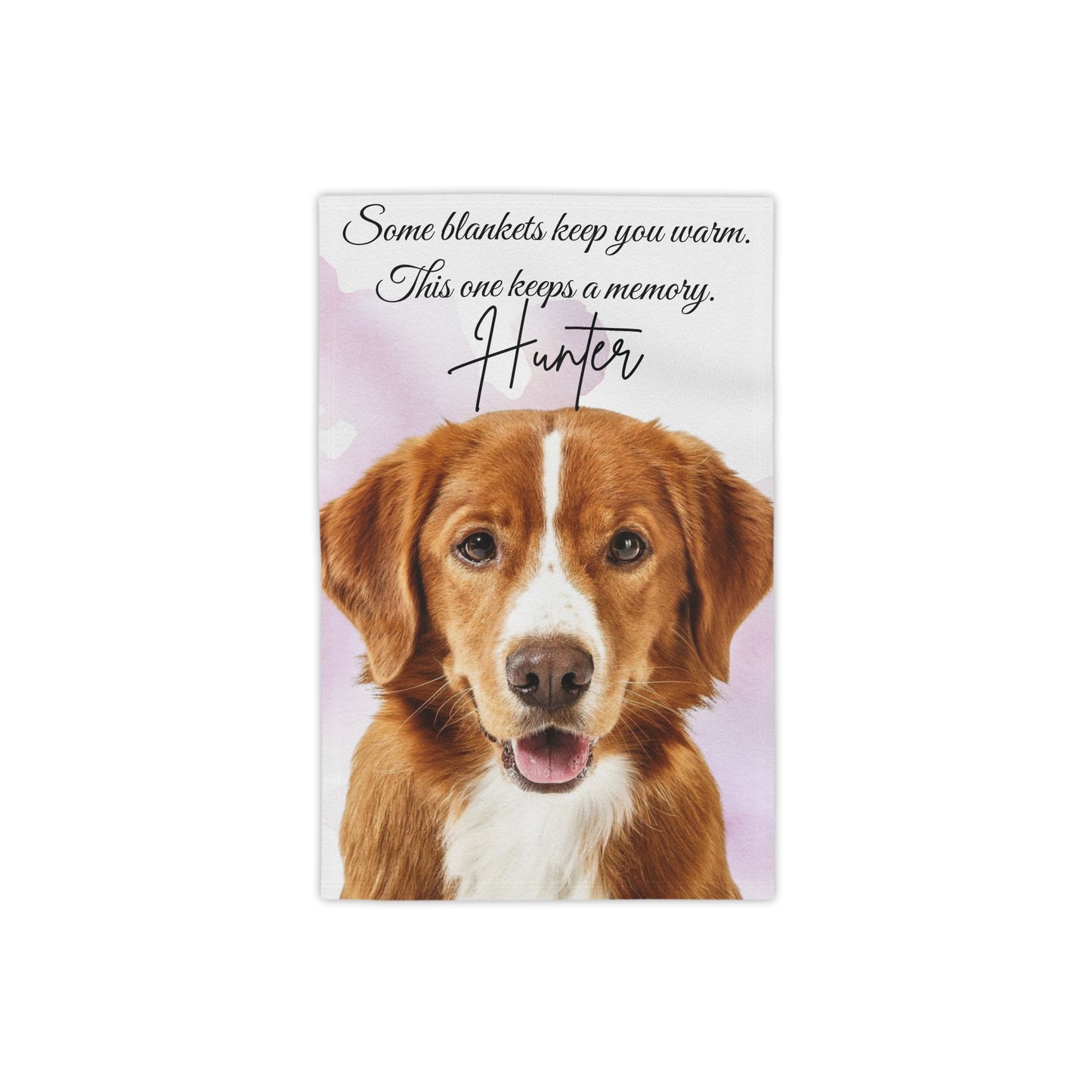 Personalized Dog Photo Memorial Beach Towel | Pet Memory Name