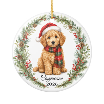 Goldendoodle Ornament Personalized with Name, Doodle Christmas Ornament, Doodle Mom Gift, Goldendoodle Lover Keepsake 2026