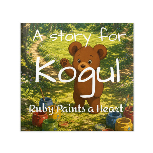 Bear Painting Story Hardcover Photo Book | Personalized Kids Storybook