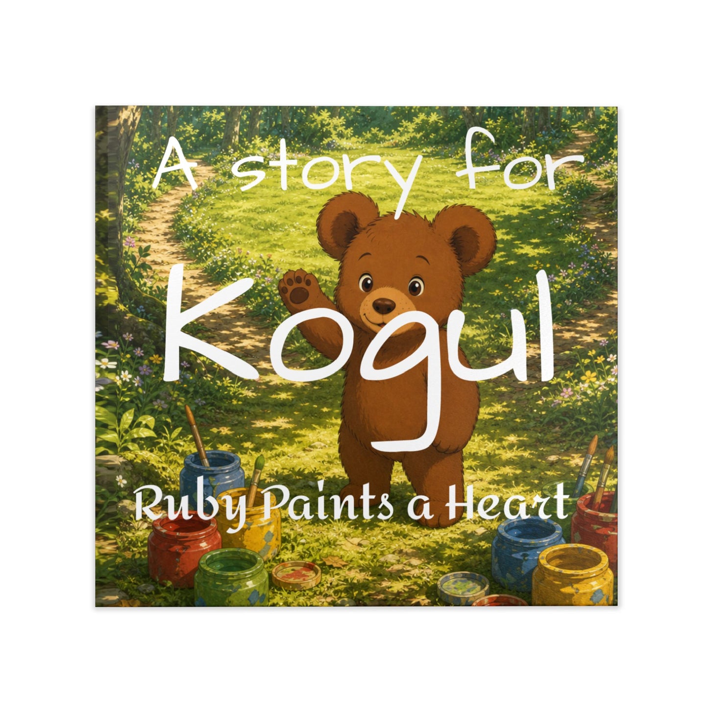 Bear Painting Story Hardcover Photo Book | Personalized Kids Storybook