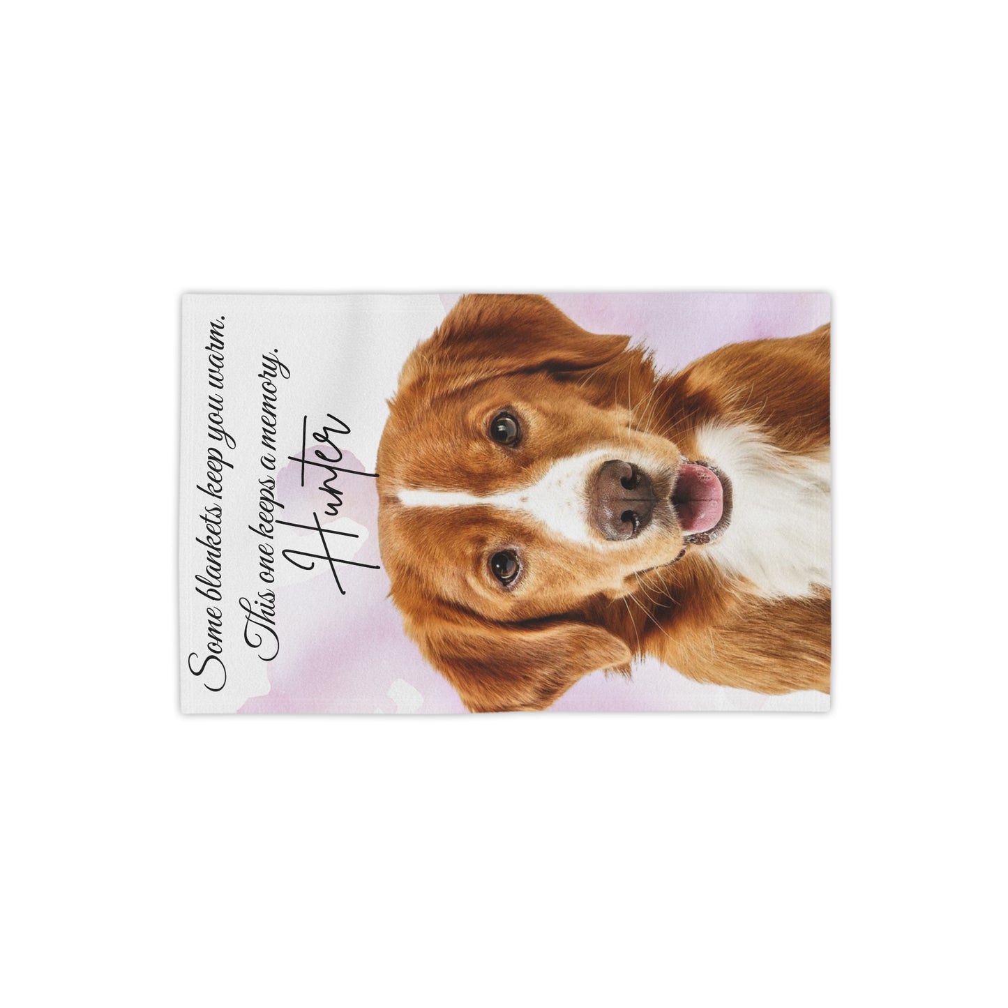 Personalized Dog Photo Memorial Beach Towel | Pet Memory Name