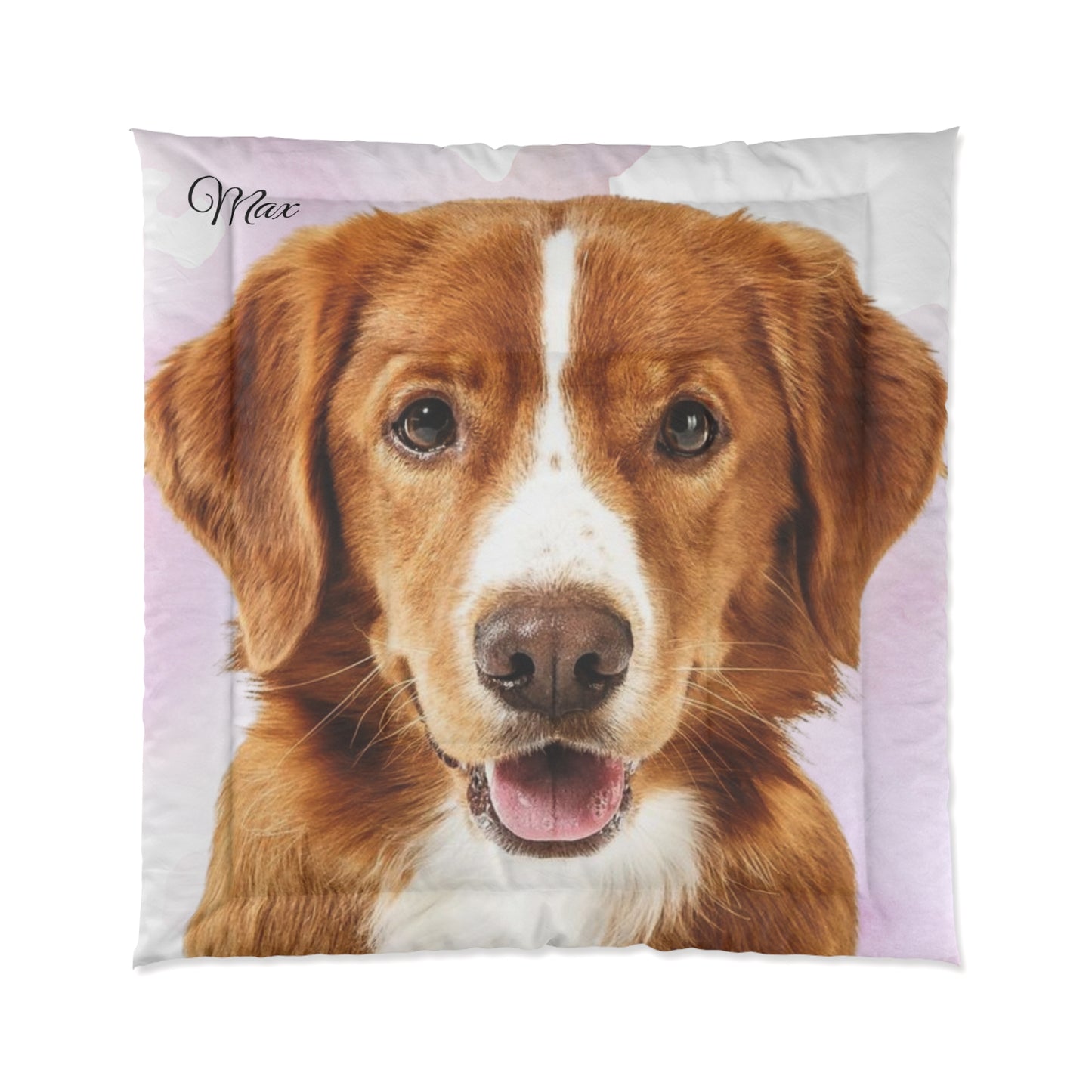 Personalized Dog Photo Comforter | Custom Pet Face Bedding