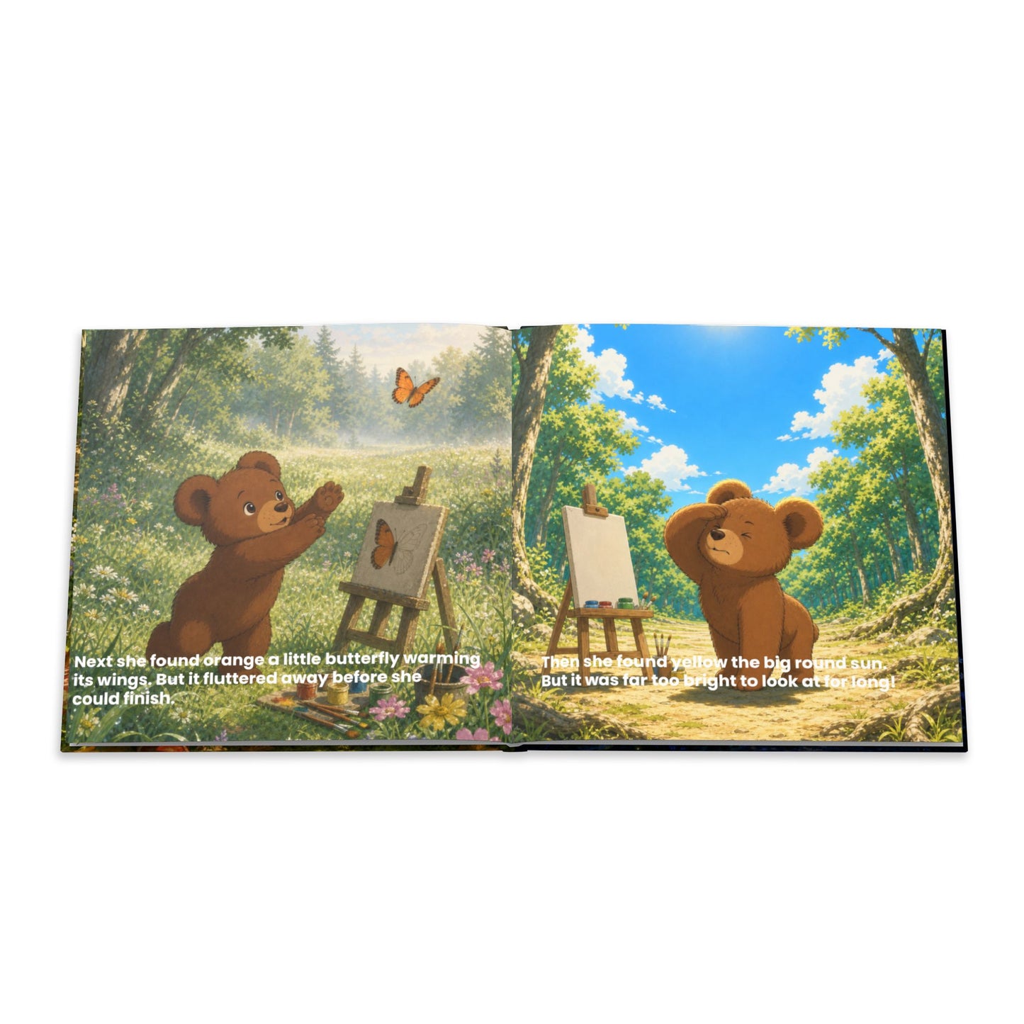 Bear Painting Story Hardcover Photo Book | Personalized Kids Storybook
